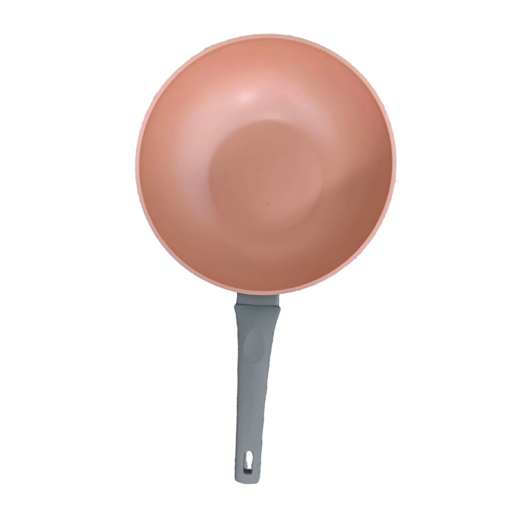 Edény Mély serpenyő, tapadásmentes alumínium serpenyő üvegfedéllel