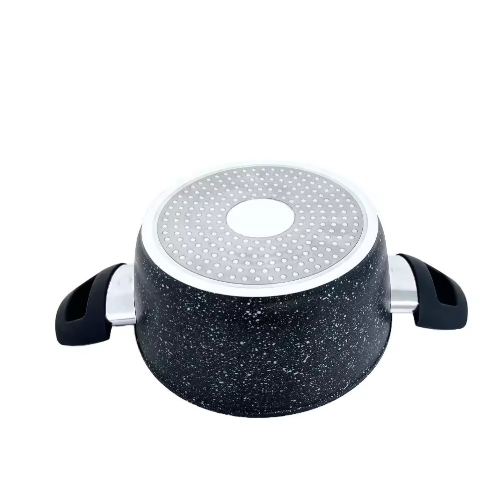 Klasszikus főzőedény, különböző kapacitású alumíniumötvözet leveses edény bakelit fogantyúval