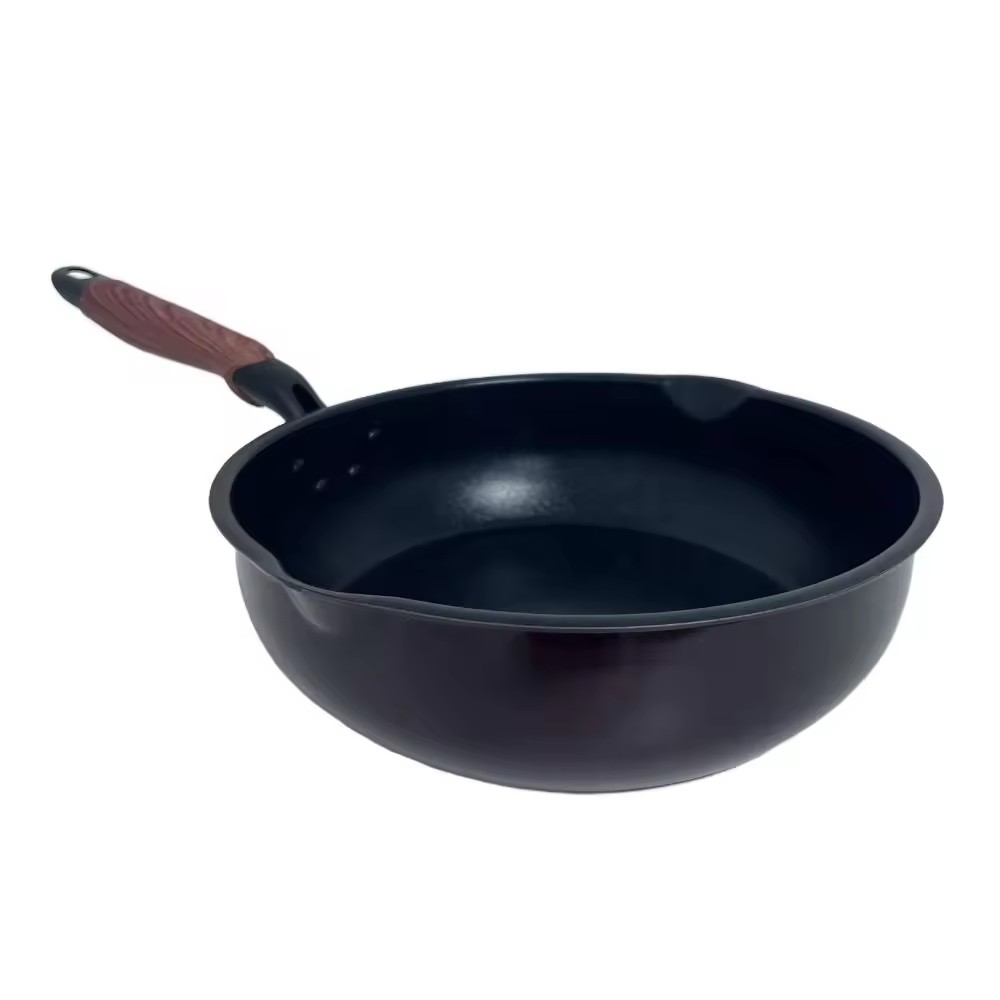 Szabadtéri étterem konyha 20/24/28 cm alumínium kerek pörkölés serpenyők