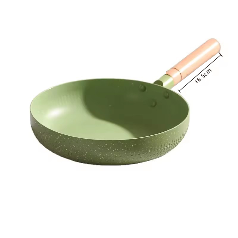 Környezetbarát 24 cm 26 cm 28 cm 30 cm testreszabott logós tapadásmentes alumínium séf serpenyő